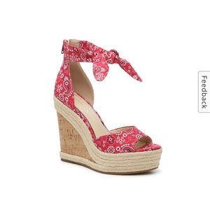 NWOB Jessica Simpson Greydon Espadrille Wedge NAVY 6.5 SOLD OUT